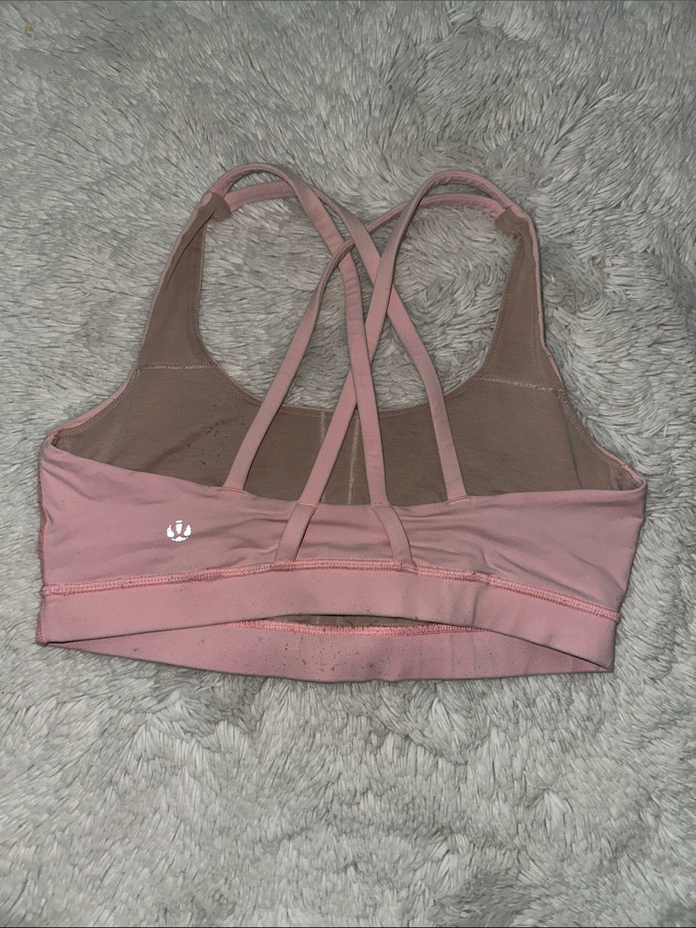 lululemon Energy Bra Light Coral Sports Bra